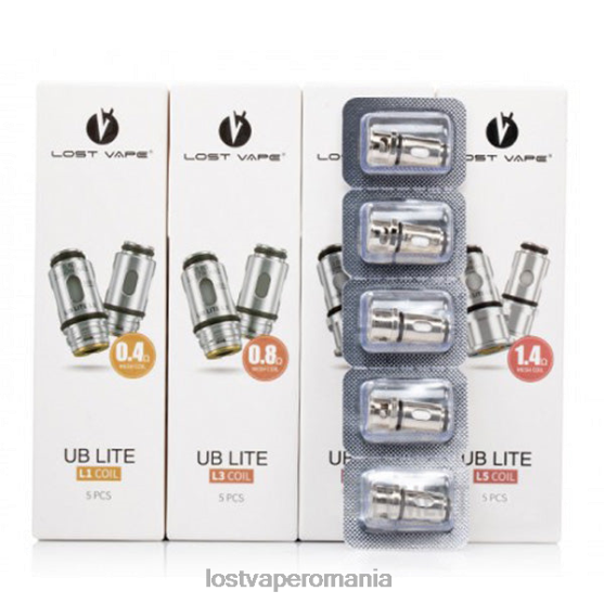 Lost Vape UB bobine lite (pachet de 5) l1 0,4 ohmi - Lost Vape price Romania VB8ZJ5