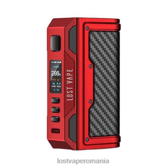Lost Vape Thelema quest 200w mod roșu mat/fibră de carbon - Lost Vape review VB8ZJ178