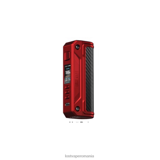 Lost Vape Thelema solo 100w mod roșu mat/fibră de carbon - Lost Vape near me VB8ZJ253