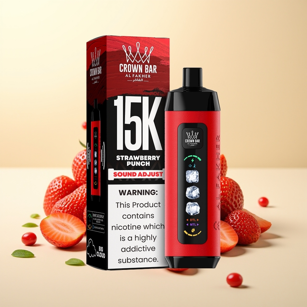 Al Fakher 15k Ice Adjust Clouds 15000 Pufuri LED Display Capsuni Punch Al Fakher 15k Ice Adjust Clouds 15000 Pufuri LED Display Capsuni Punch