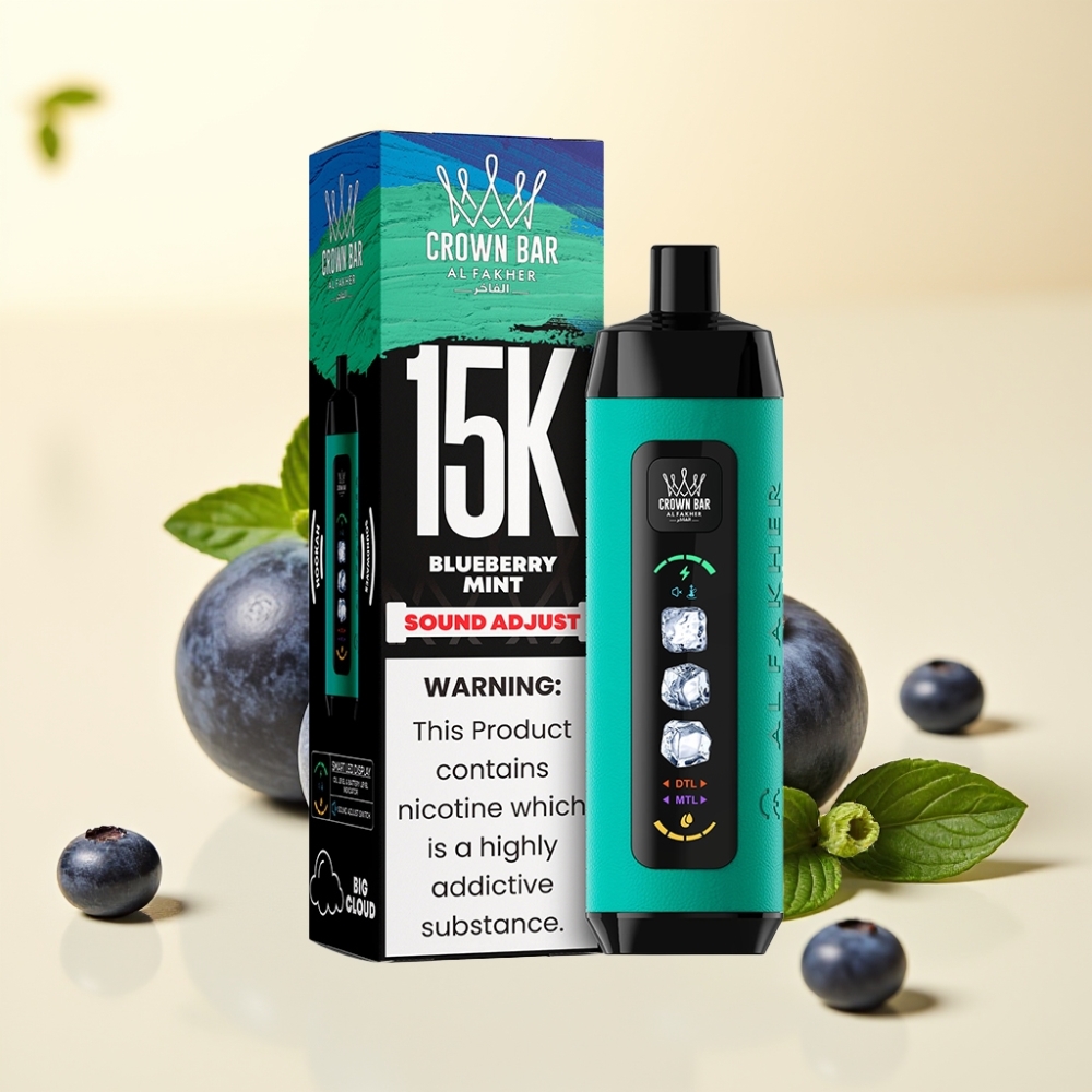 Al Fakher 15k Ice Adjust Clouds Disposable Device Afine Menta cu Capsuni 15000 Pufuri LED Display 22ml Al Fakher 15k Ice Adjust Clouds Disposable Device Afine Menta cu Capsuni 15000 Pufuri LED Display 22ml