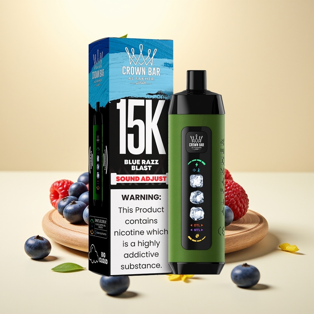 Al Fakher 15k Ice Adjust Clouds Disposable Device Blue Razz Blast 22ml 850mAh Al Fakher 15k Ice Adjust Clouds Disposable Device Blue Razz Blast 22ml 850mAh
