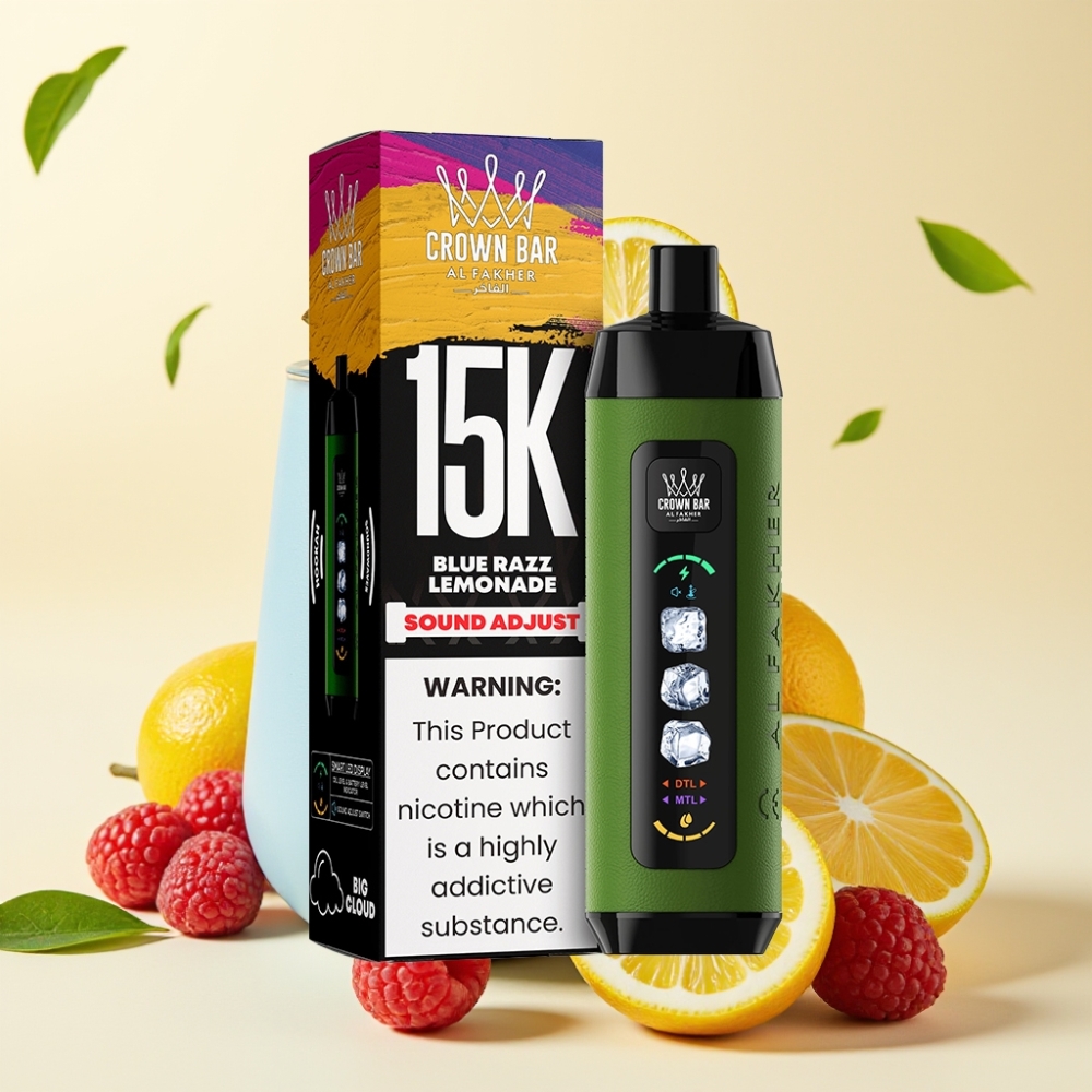 Al Fakher 15k Ice Adjust Clouds Disposable Device Blue Razz Lemonade 22ml Mesh Coil Type-C Al Fakher 15k Ice Adjust Clouds Disposable Device Blue Razz Lemonade 22ml Mesh Coil Type-C