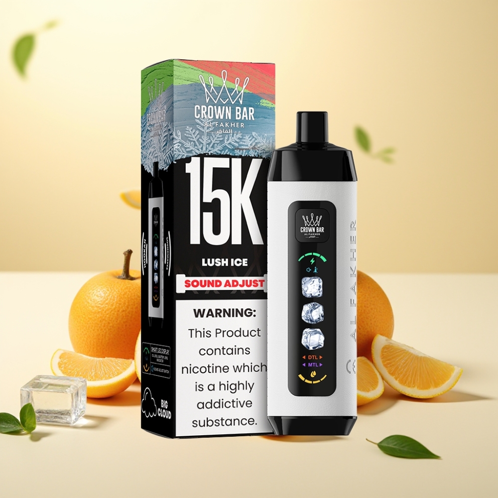 Al Fakher Ice Adjust 15k LED Display 22ml Lush Gheață Disposable Device