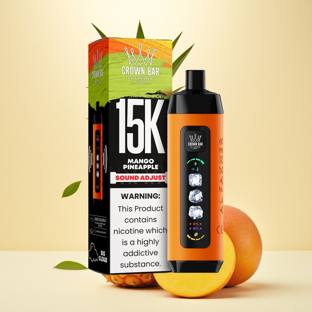 Al Fakher Ice Adjust Clouds 15k LED Display Type-C Mango Ananas