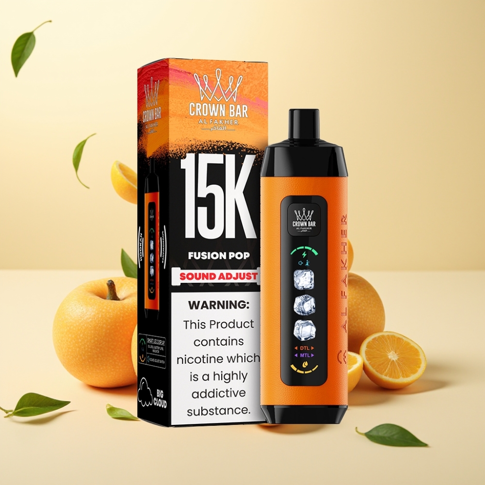 Al Fakher Ice Adjust Clouds 15k LED Display Type-C Mesh Coil Fusion Pop