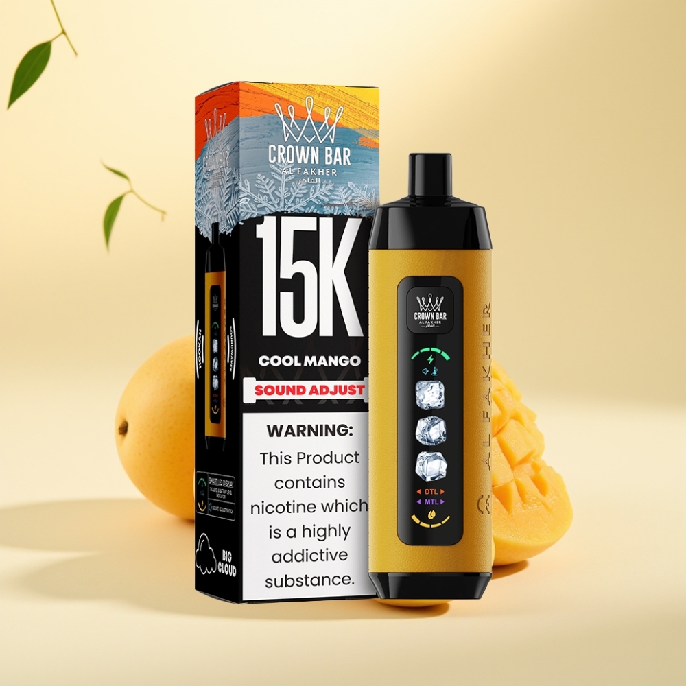 Al Fakher Ice Adjust Clouds 15k LED Mesh Coil Cool Mango