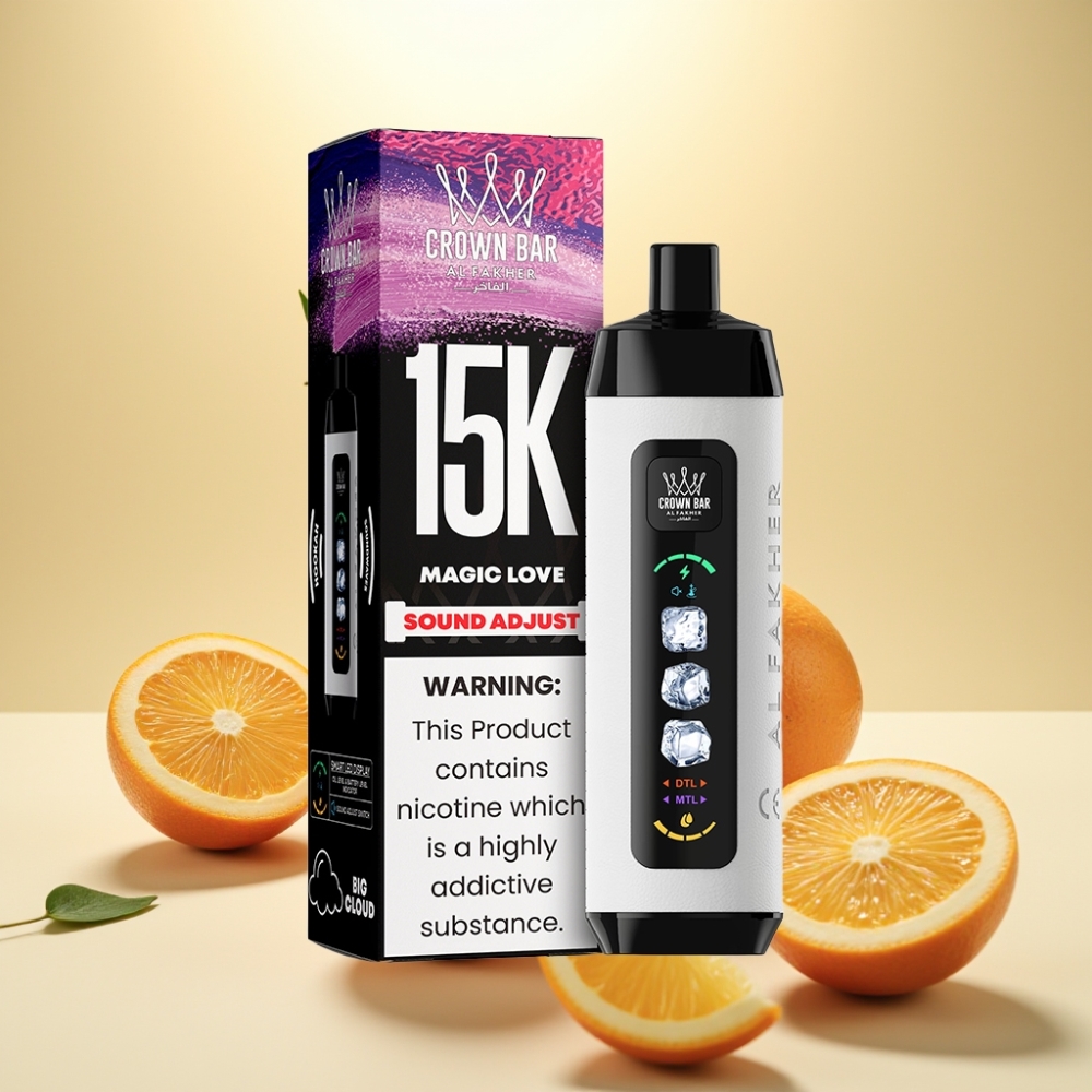Al Fakher Ice Adjust Clouds 15k LED Mesh Magic Love