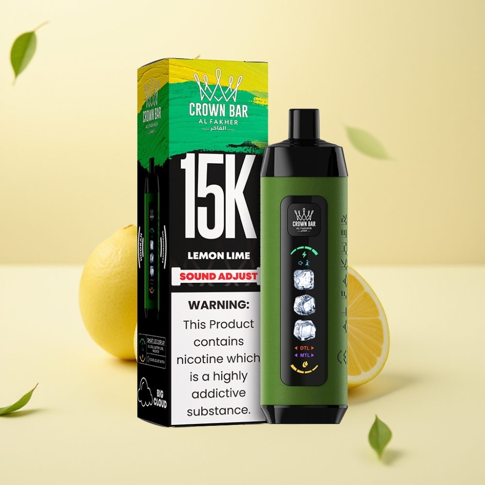 Al Fakher Ice Adjust Clouds 15k LED Tip Rezistent Mesh Lămâie Lime