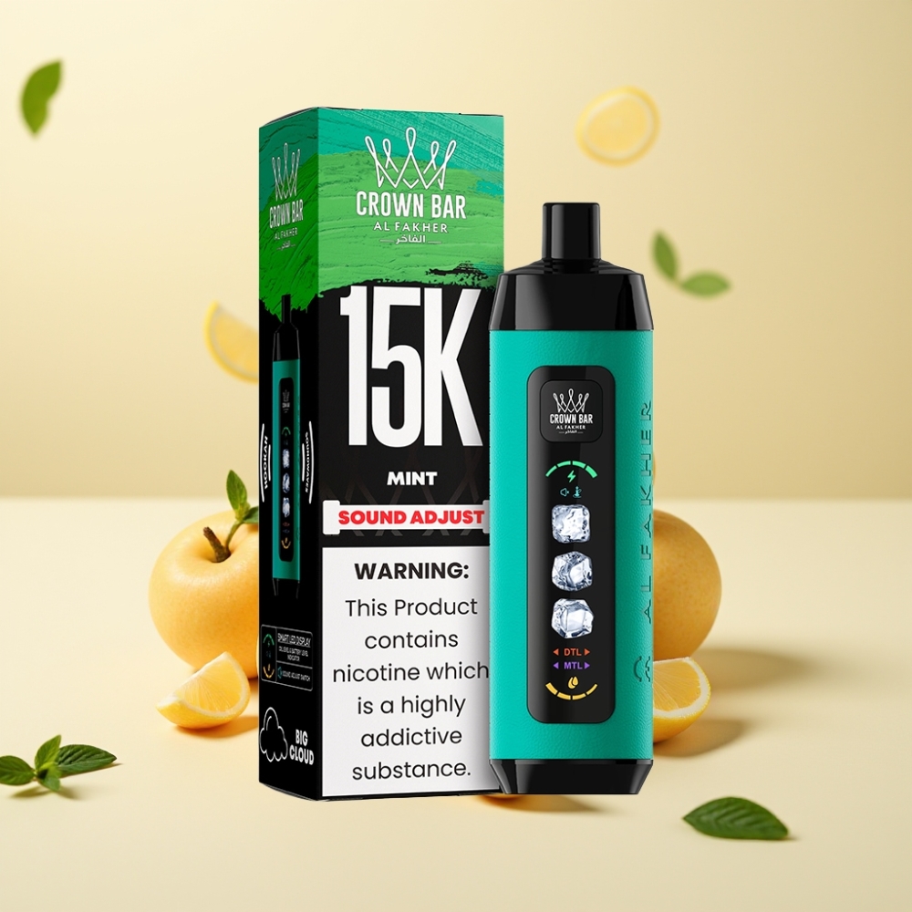 Al Fakher Ice Adjust Clouds 15k Mentă Display LED Încărcare Type-C