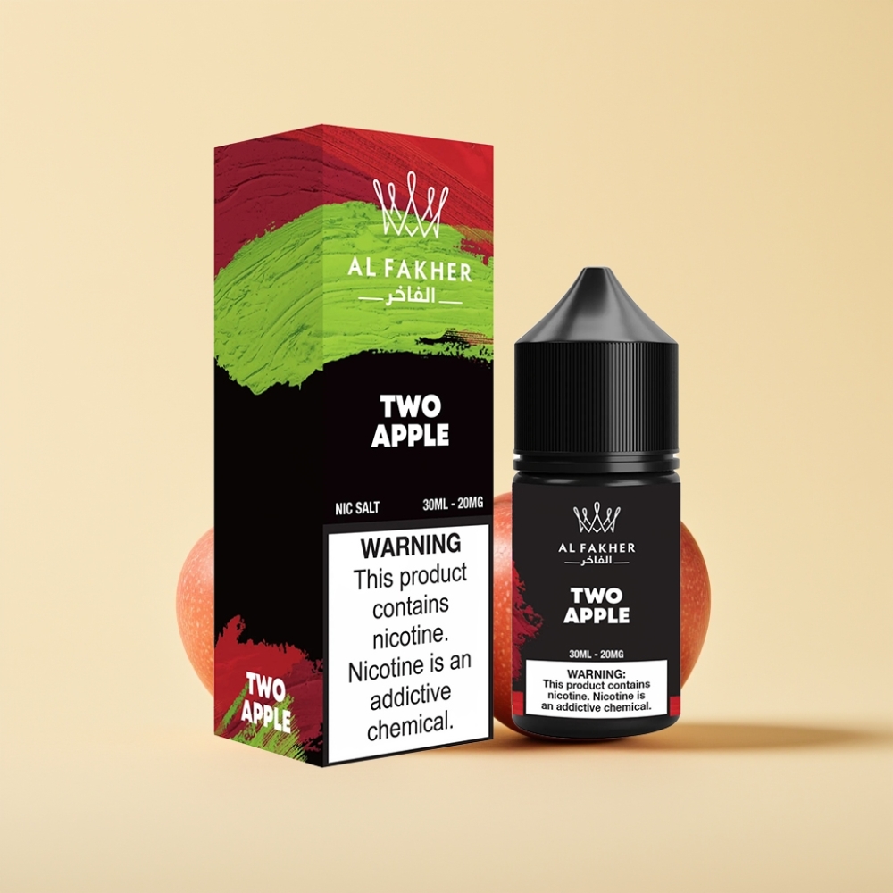 AL Fakher Nicotine Salt E-Liquid 20MG Două Mere 30ml Pod Kit Compatibil AL Fakher Nicotine Salt E-Liquid 20MG Două Mere 30ml Pod Kit Compatibil
