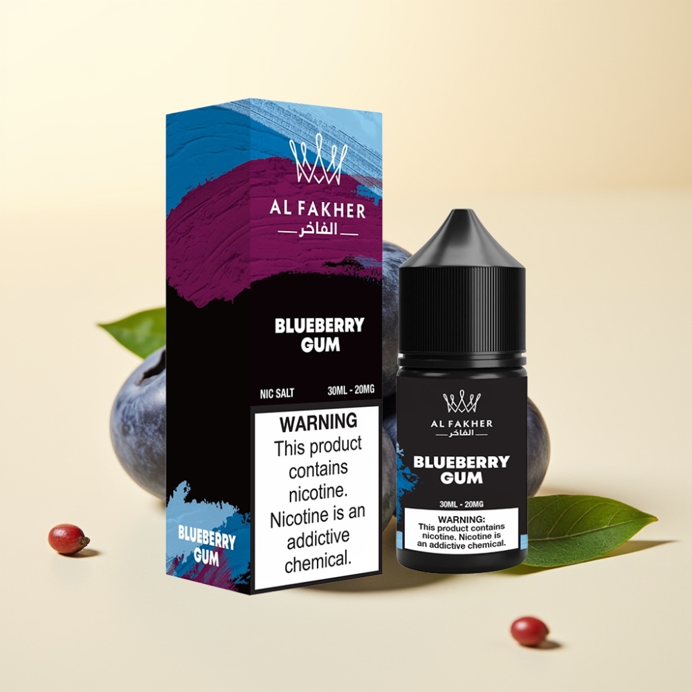 AL Fakher Nicotine Salt E-Liquid 30ml 20MG Guma de Afine AL Fakher Nicotine Salt E-Liquid 30ml 20MG Guma de Afine