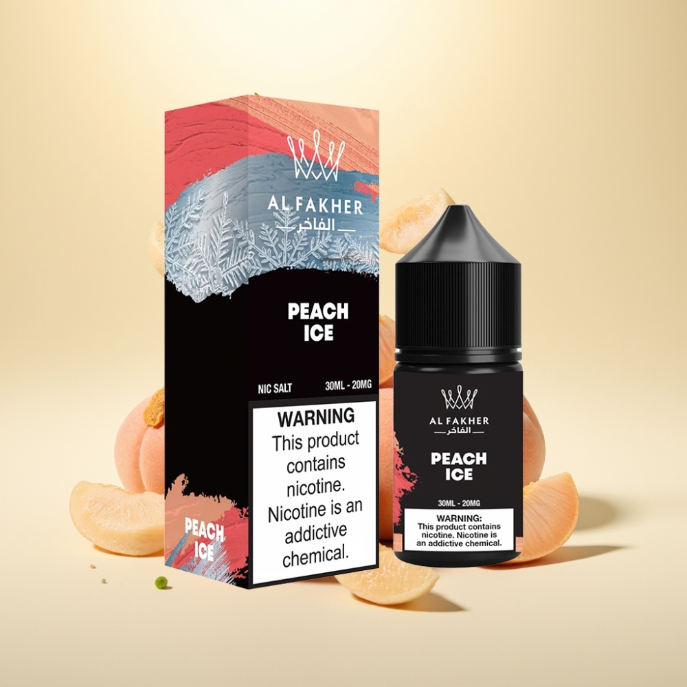 AL Fakher Nicotine Salt E-Liquid 30ml 20MG Peach Ice AL Fakher Nicotine Salt E-Liquid 30ml 20MG Peach Ice