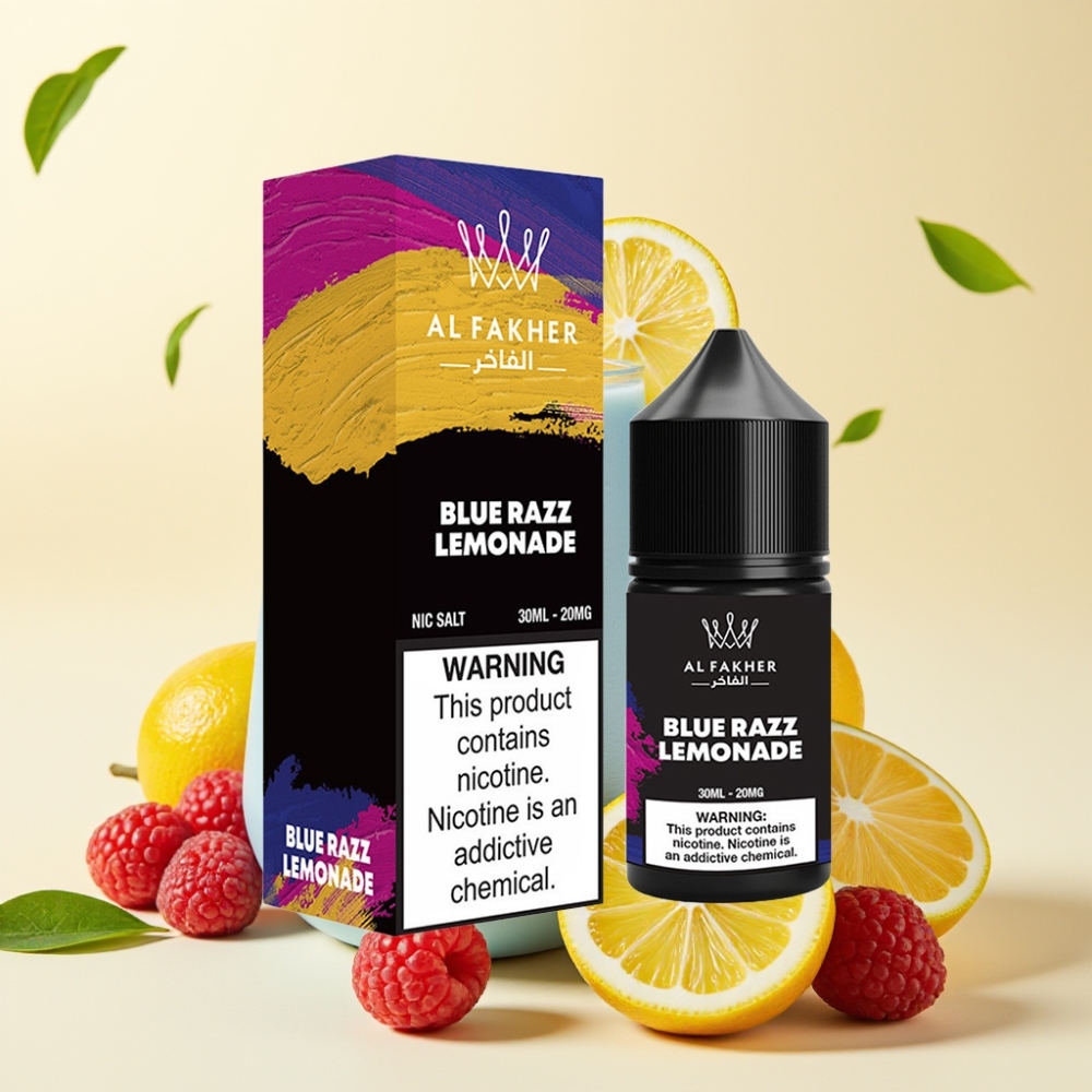 AL Fakher Nicotine Salt E-Liquid 30ml 20MG Zmeură Albastră Limonadă AL Fakher Nicotine Salt E-Liquid 30ml 20MG Zmeură Albastră Limonadă