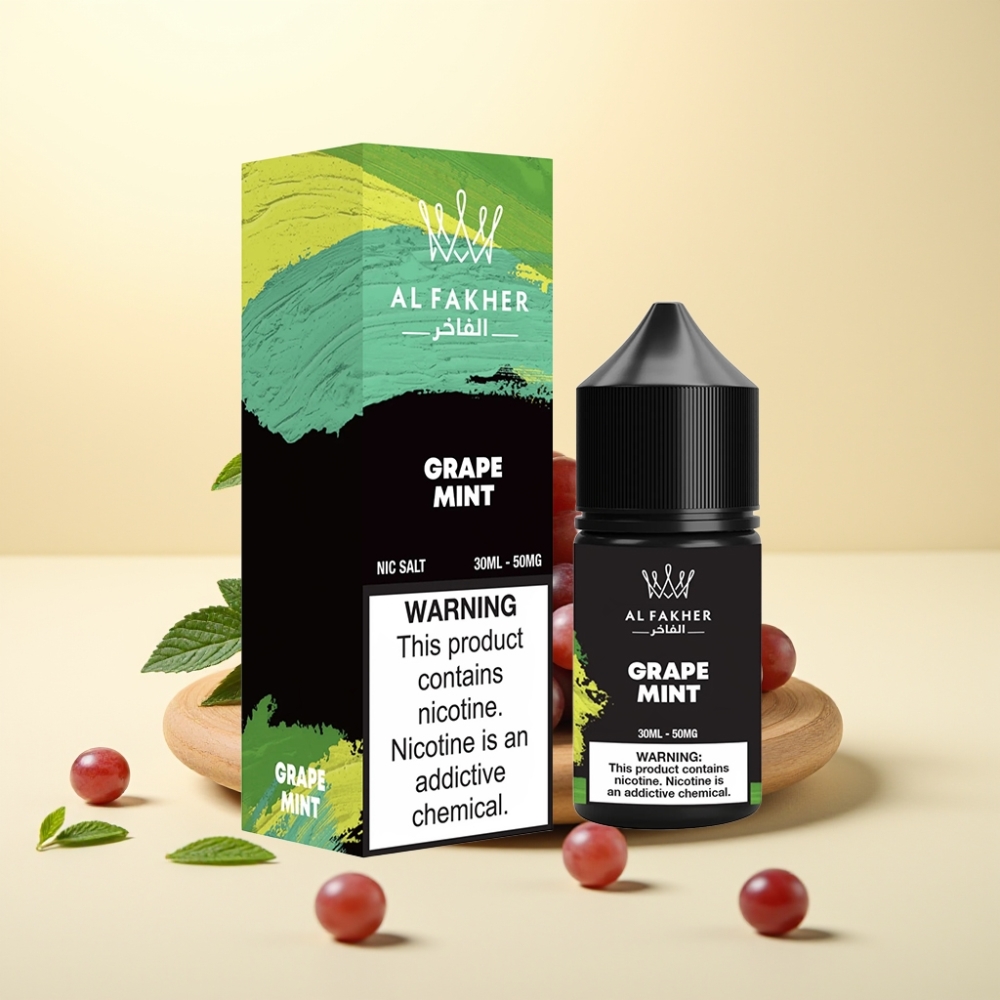 AL Fakher Nicotine Salt E-Liquid 30ml 50MG Strugure Menta
