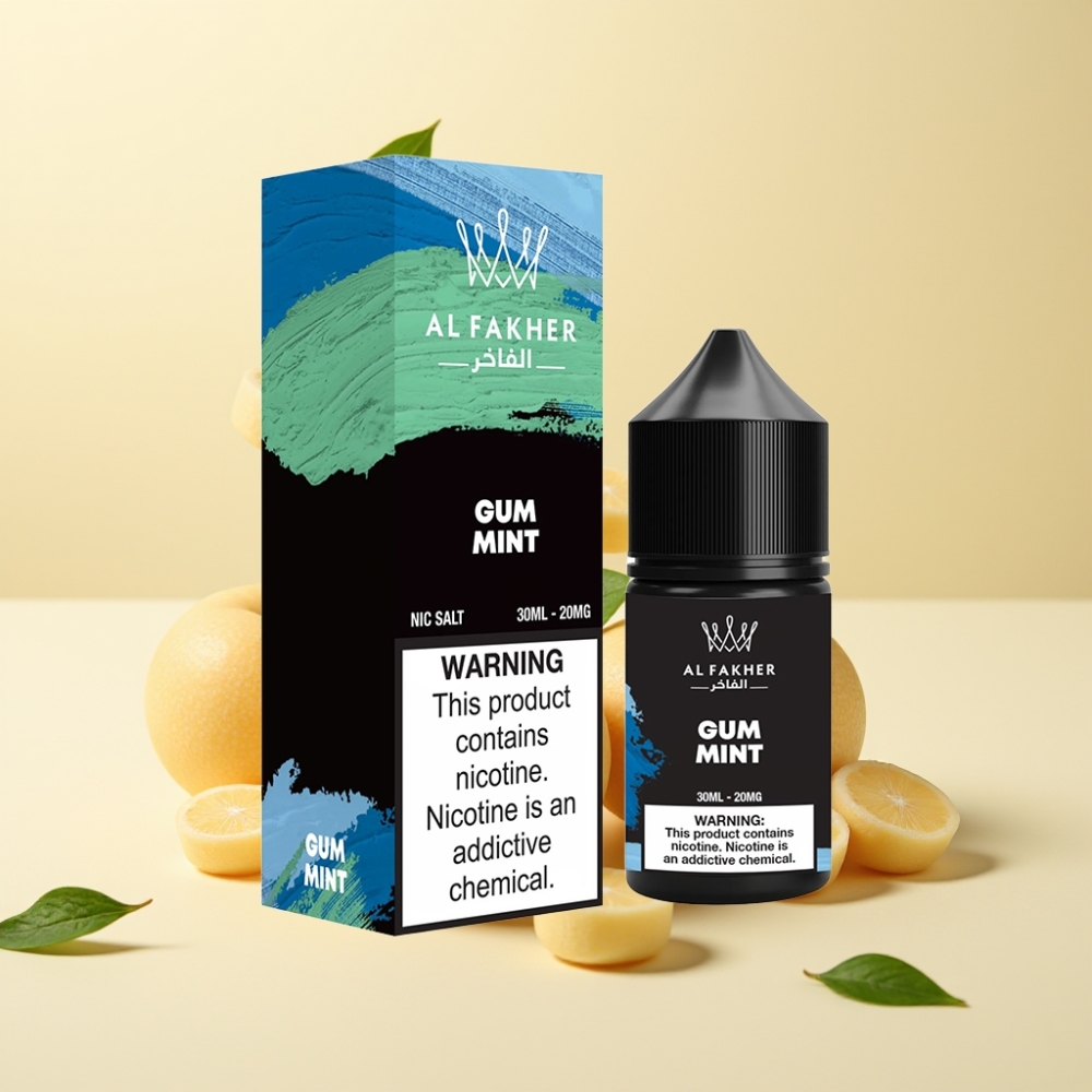 AL Fakher Nicotine Salt E-Liquid 30ml Gum Mint 20MG
