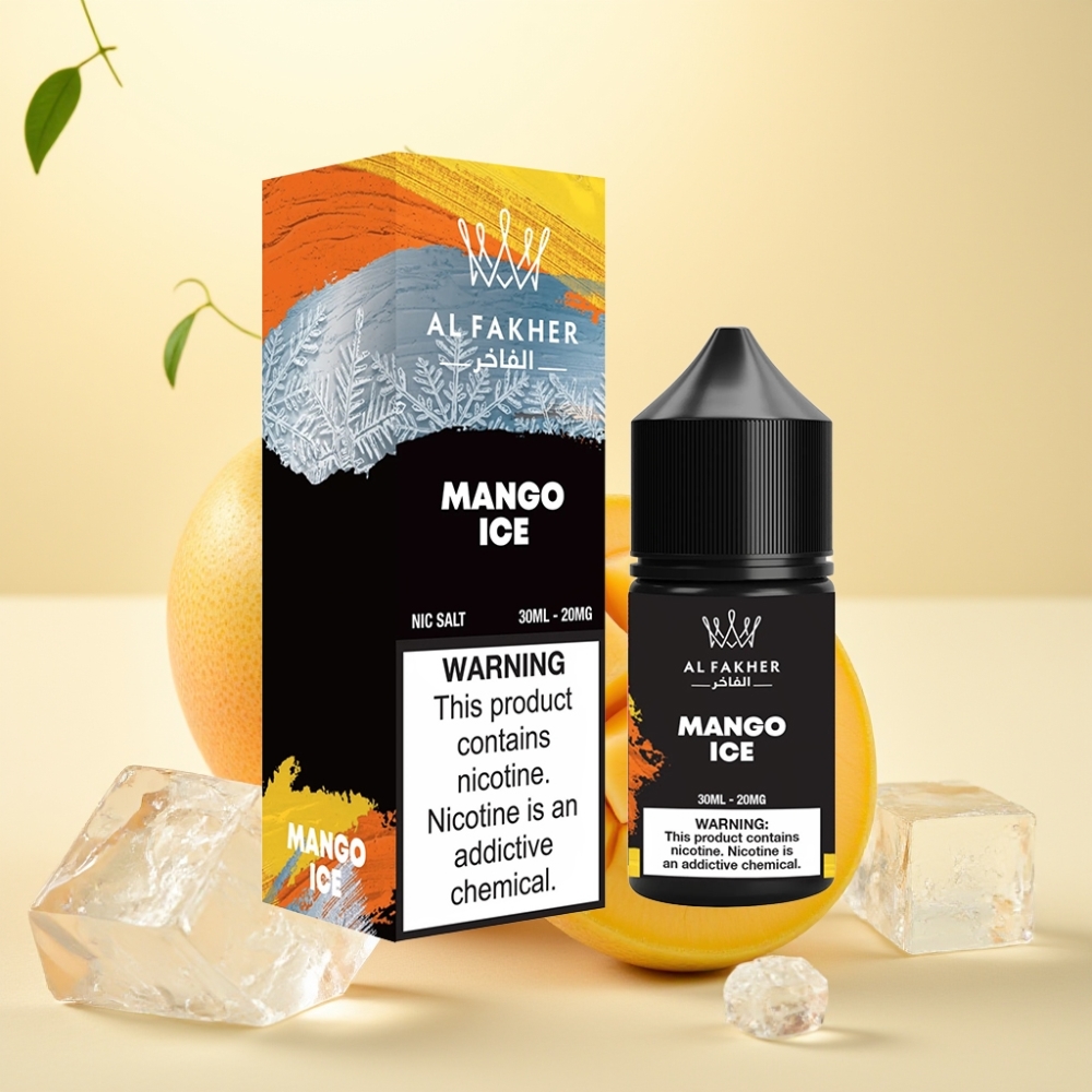 AL Fakher Nicotine Salt E-Liquid 30ml Mango Gheață 20mg