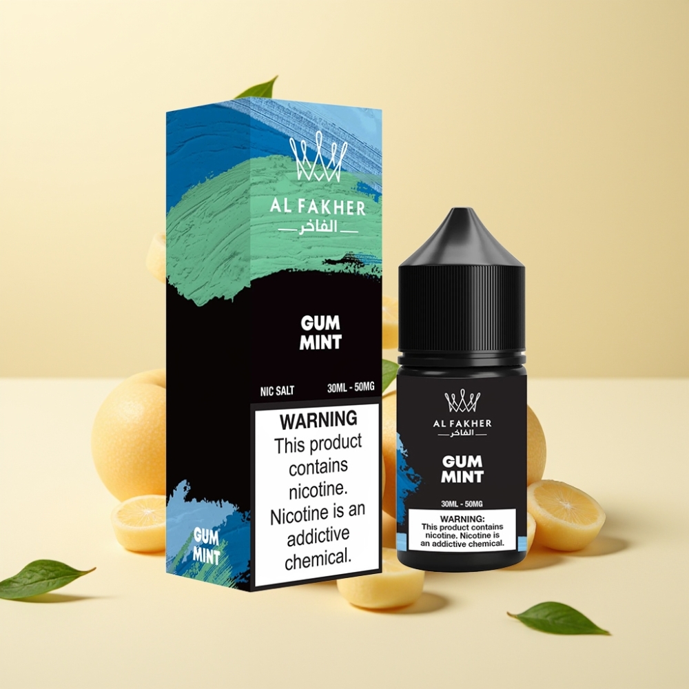 AL Fakher Nicotine Salt E-Liquid 50MG Mentă Gumă