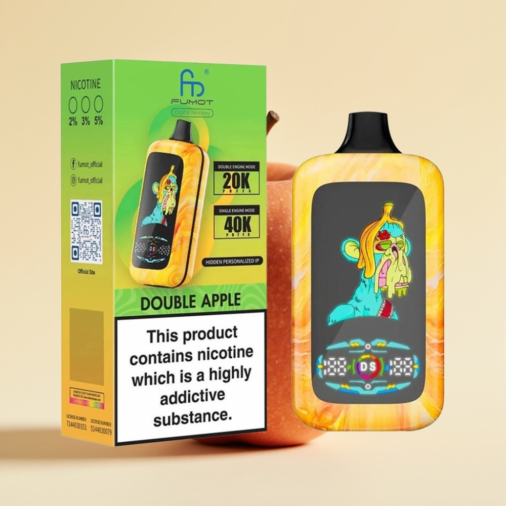 Fumot Digital Monkey 40000 Dual Engine Dual Mesh Coil Măr Dublu