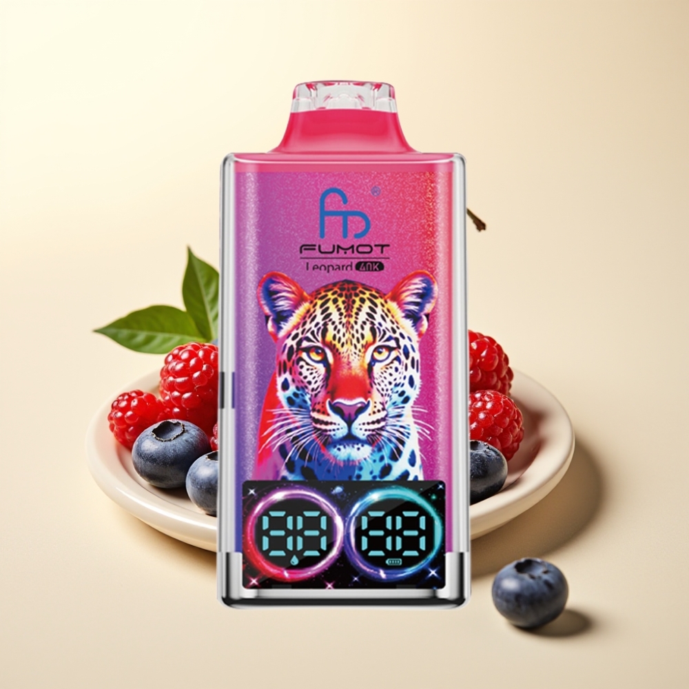 Fumot Leopard 40K Puffs Dual Mesh Type-C Blueberry Cherry Cranberry Disposable Vape Fumot Leopard 40K Puffs Dual Mesh Type-C Blueberry Cherry Cranberry Disposable Vape