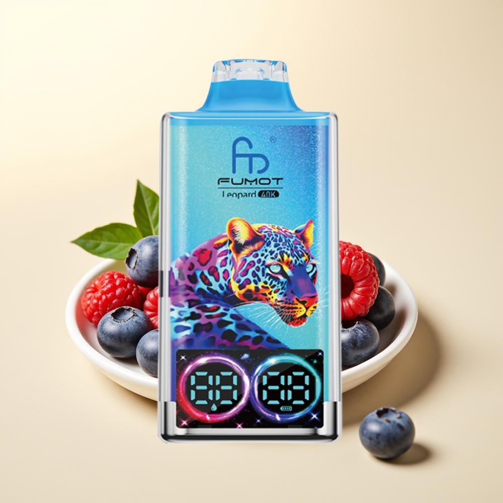 Fumot Leopard 40K Puffs Dual Mesh Type-C Blueberry Raspberry Disposable Vape Fumot Leopard 40K Puffs Dual Mesh Type-C Blueberry Raspberry Disposable Vape
