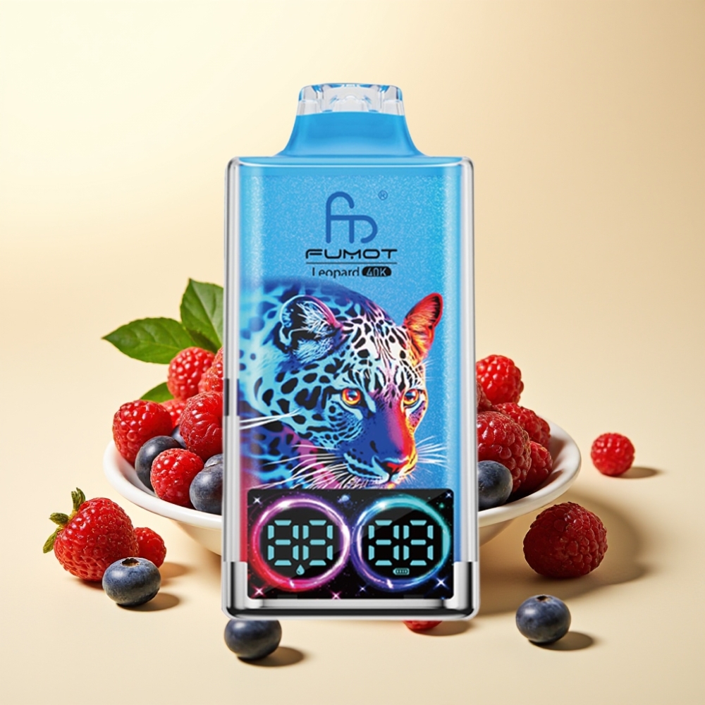 Fumot Leopard 40K Puffs Dual Mesh Type-C Digital Display Mixed Berries Disposable Vape Fumot Leopard 40K Puffs Dual Mesh Type-C Digital Display Mixed Berries Disposable Vape