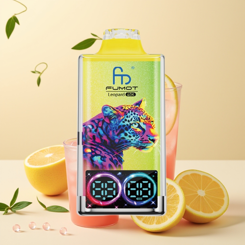 Fumot Leopard 40K Puffs Dual Mesh Type-C Pink Lemonade 0%-5% Nicotine