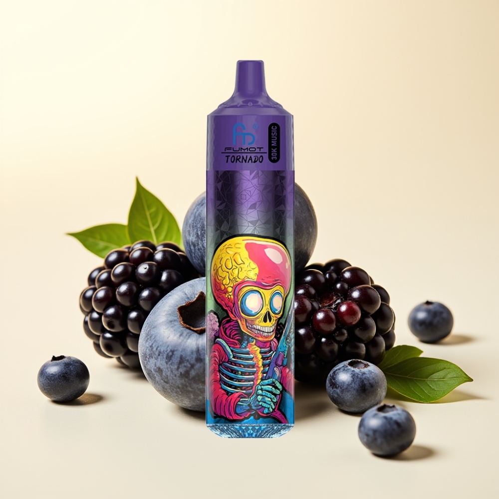Fumot RandM Tornado 30000 Puffs 30mL 5% LED Afină Zmeură