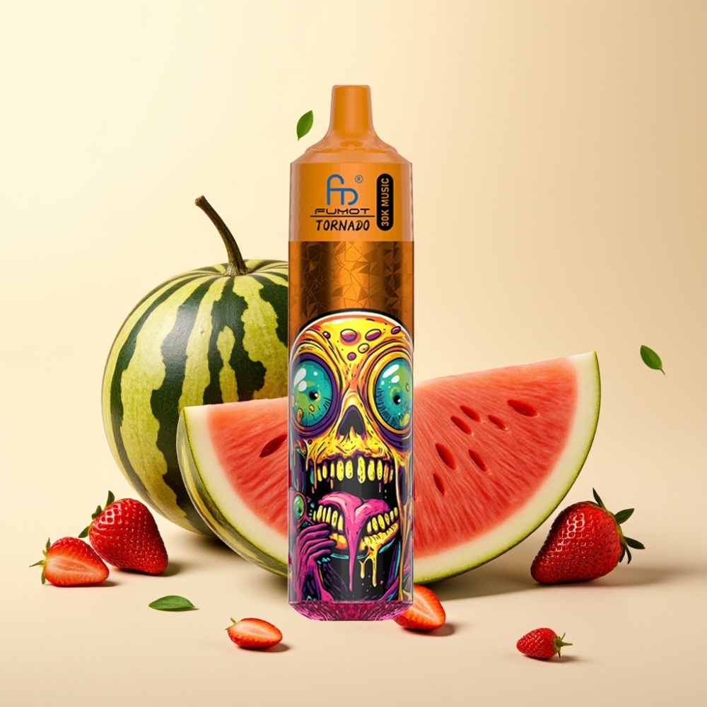 Fumot RandM Tornado 30000 Puffs Strawberry Watermelon 30mL 5% LED Display