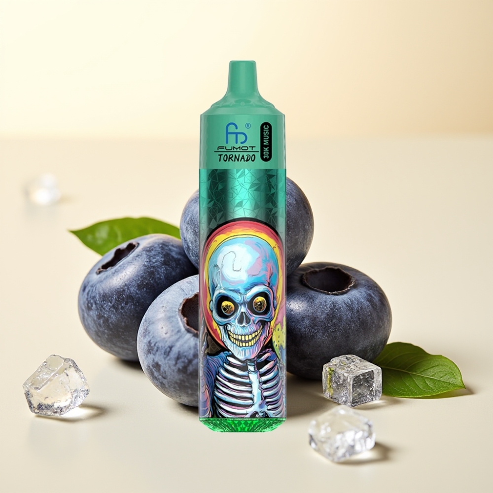Fumot RandM Tornado 30000 Pufuri 30mL Reîncărcabil Afișaj LED Coaste 1.0 Ohm Zmeură Înghețată