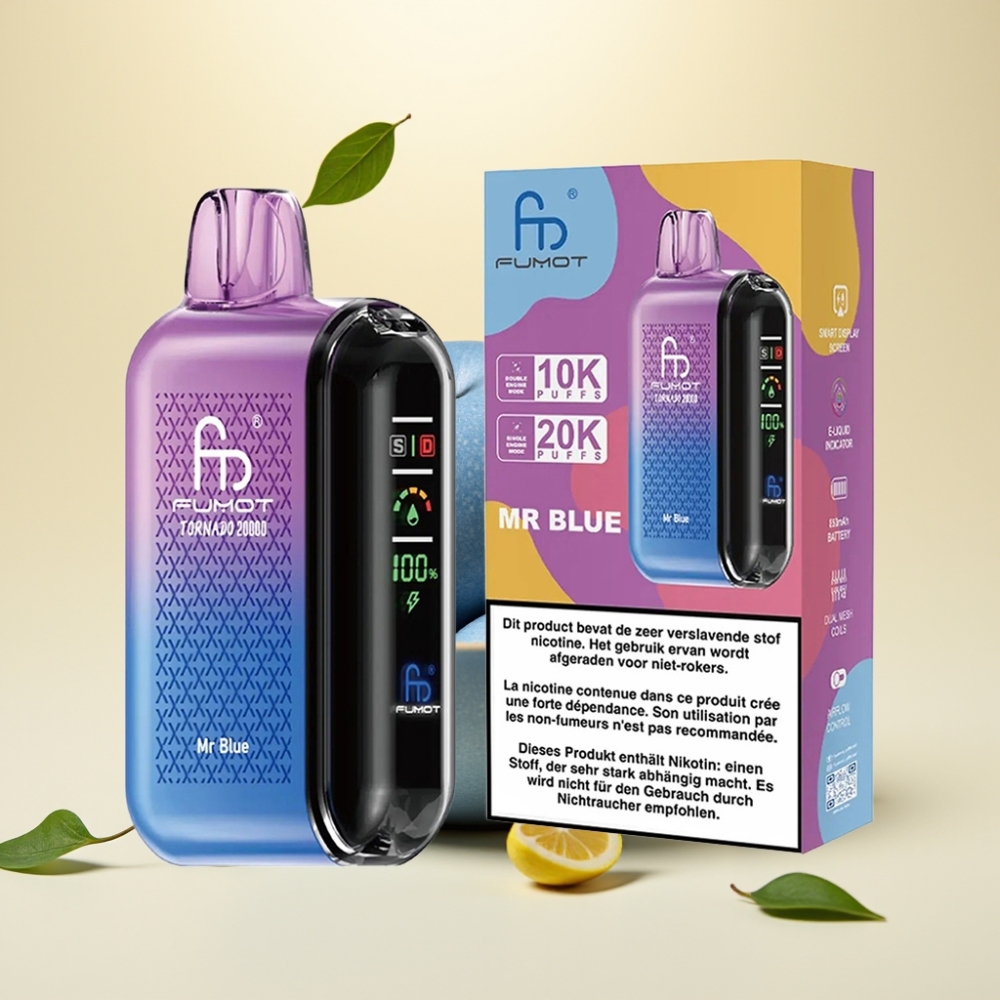 Fumot Tornado 20000 Puffs Dual Mesh 20ml Domnul Albastru