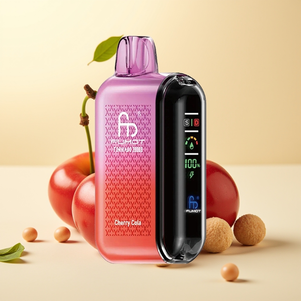 Fumot Tornado 20000 Puffs Dual Mesh Cherry Cola Smart Display Airflow Control