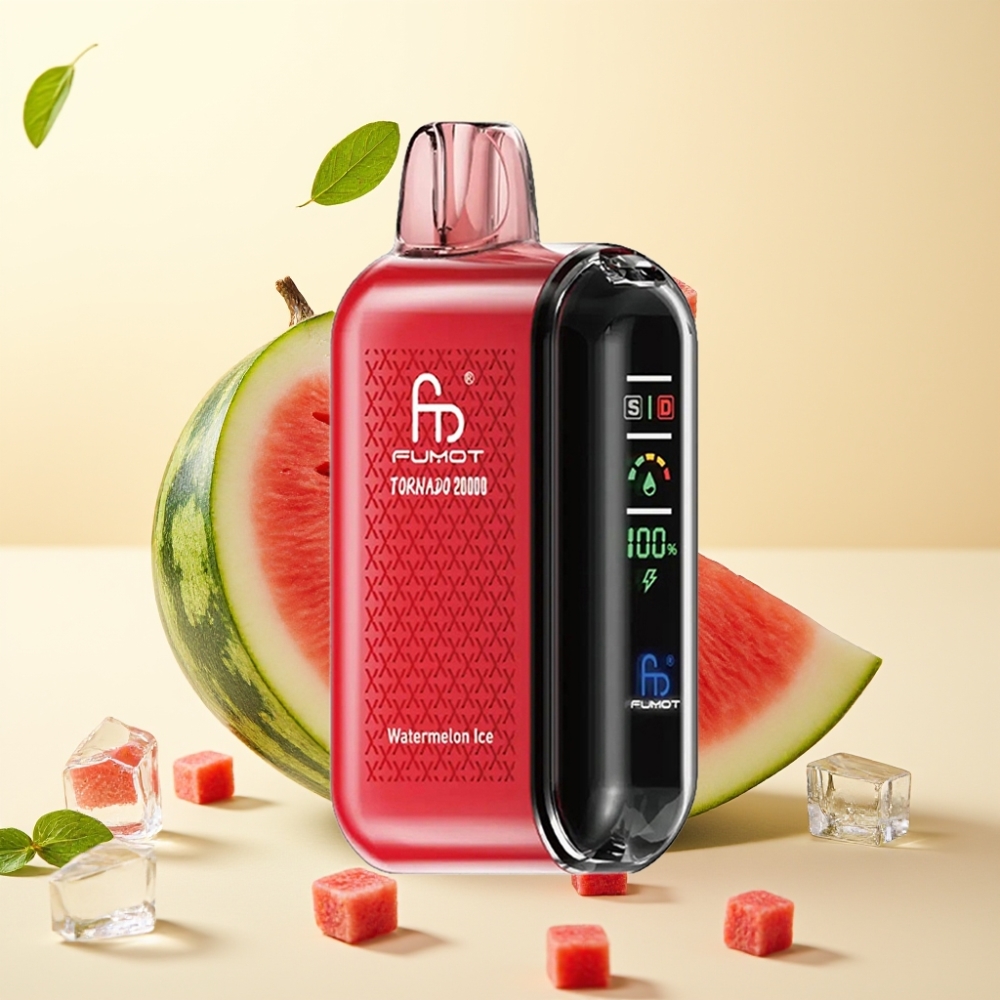 Fumot Tornado 20000 Puffs Dual Mesh Coil 20ml Rechargeable Watermelon Ice