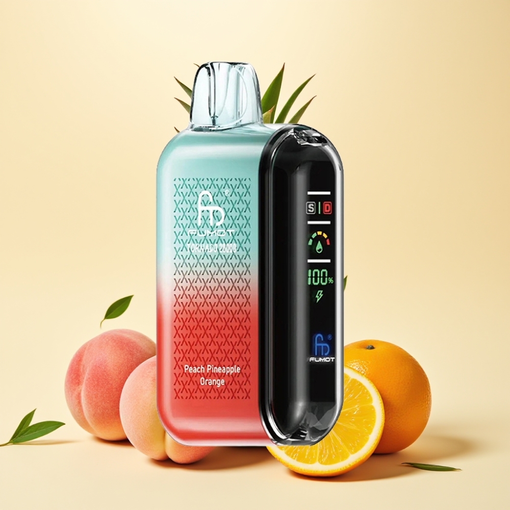 Fumot Tornado 20000 Puffs Dual Mesh Coil Peach Pineapple Orange