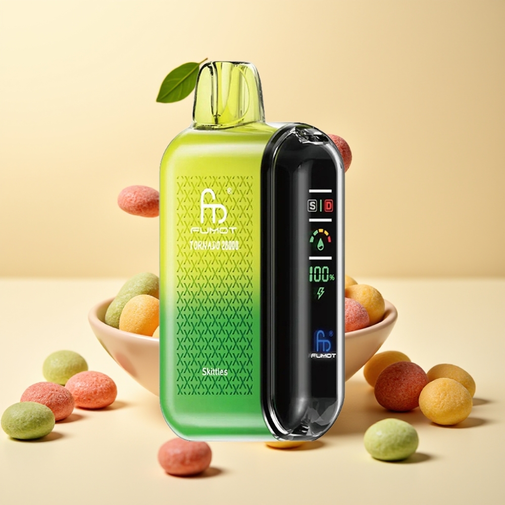 Fumot Tornado 20000 Puffs Dual Mesh Coil Skittles 20ml 850mAh Smart Display