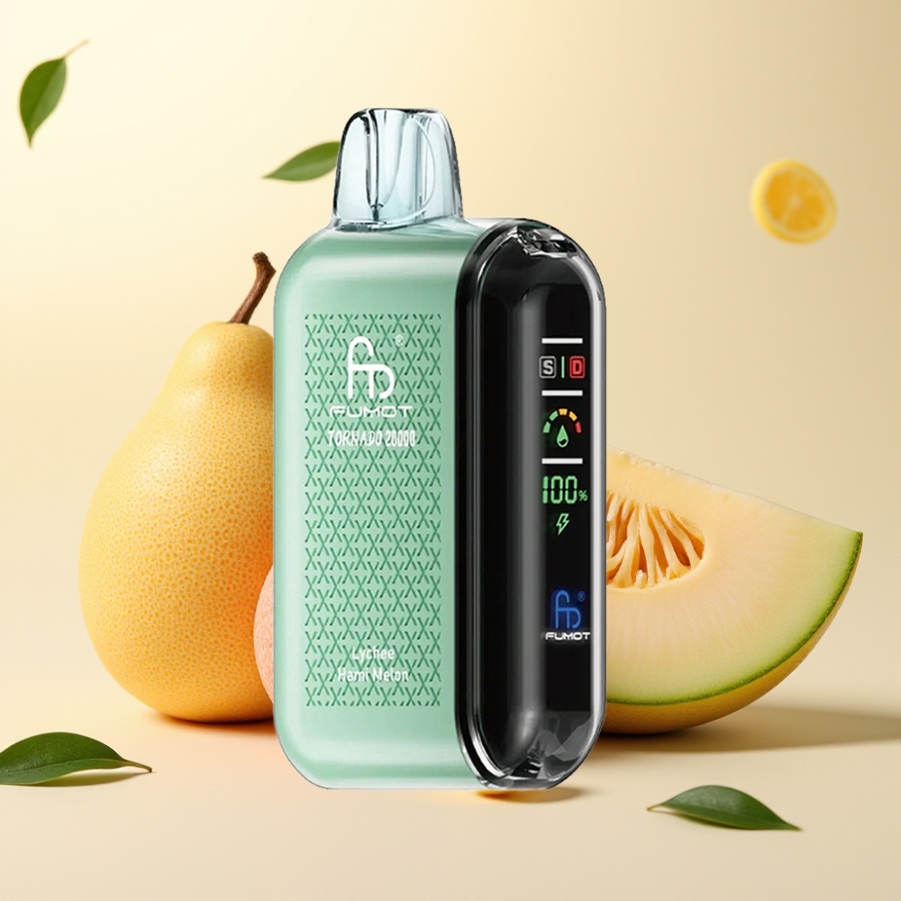 Fumot Tornado 20000 Puffs Dual Mesh Lychee Hami Melon Smart Display Airflow Control