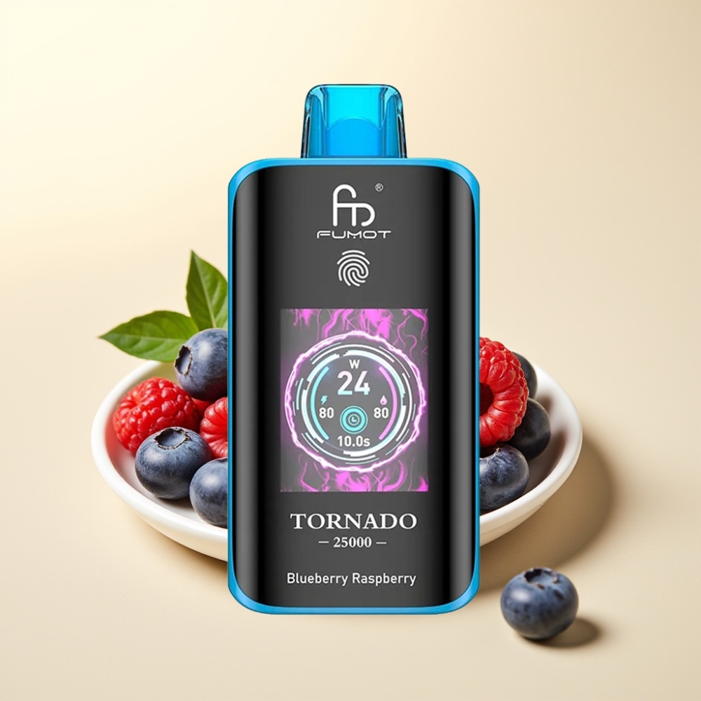Fumot Tornado 25000 Puffs HD Screen 20ml Afine Zmeură Port Type-C Fumot Tornado 25000 Puffs HD Screen 20ml Afine Zmeură Port Type-C