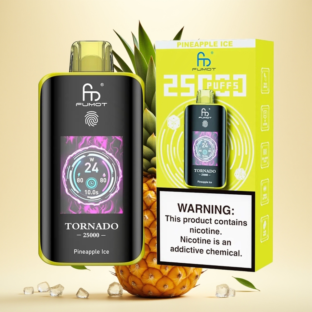 Fumot Tornado 25000 Puffs HD Screen 700mAh Ananas Gheață