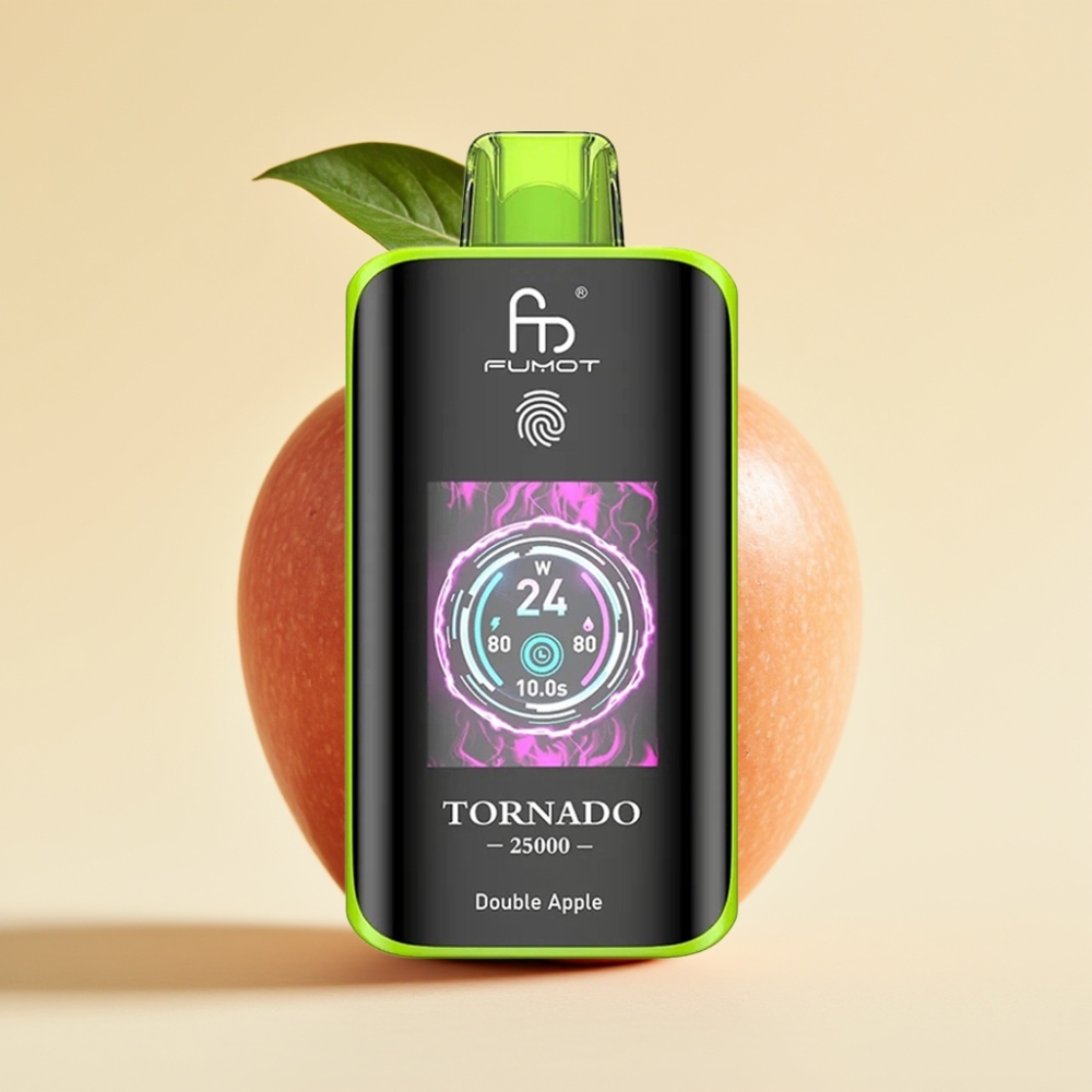 Fumot Tornado 25000 Puffs HD Screen 700mAh Rechargeable Double Apple