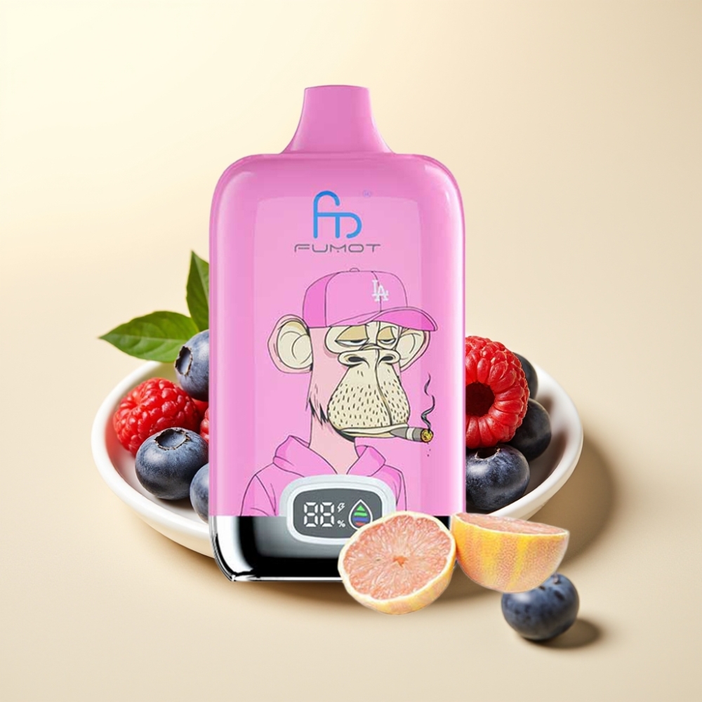 Fumot Tornado Digital Box 12000 Puffs 20ml Blueberry Raspberry Rechargeable Fumot Tornado Digital Box 12000 Puffs 20ml Blueberry Raspberry Rechargeable