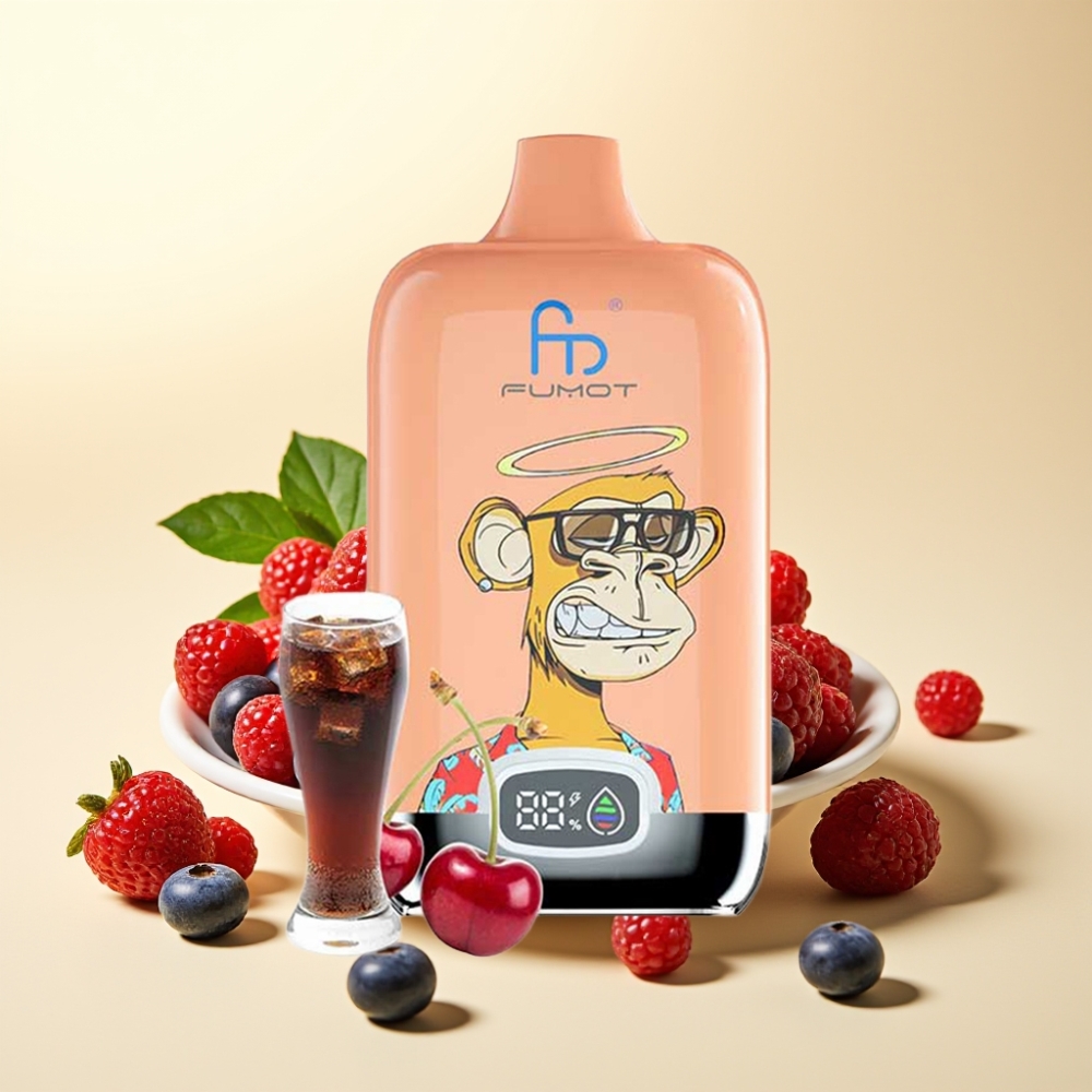 Fumot Tornado Digital Box 12000 Puffs 20ml Mixed Berries MTL Mesh Coil Type-C Fumot Tornado Digital Box 12000 Puffs 20ml Mixed Berries MTL Mesh Coil Type-C