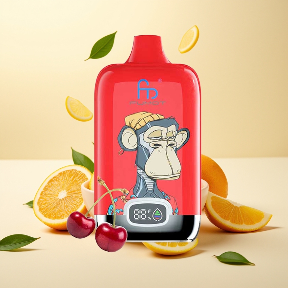 Fumot Tornado Digital Box 12000 Puffs Disposable Vape Ice Pop 20ml Mesh Coil Type-C