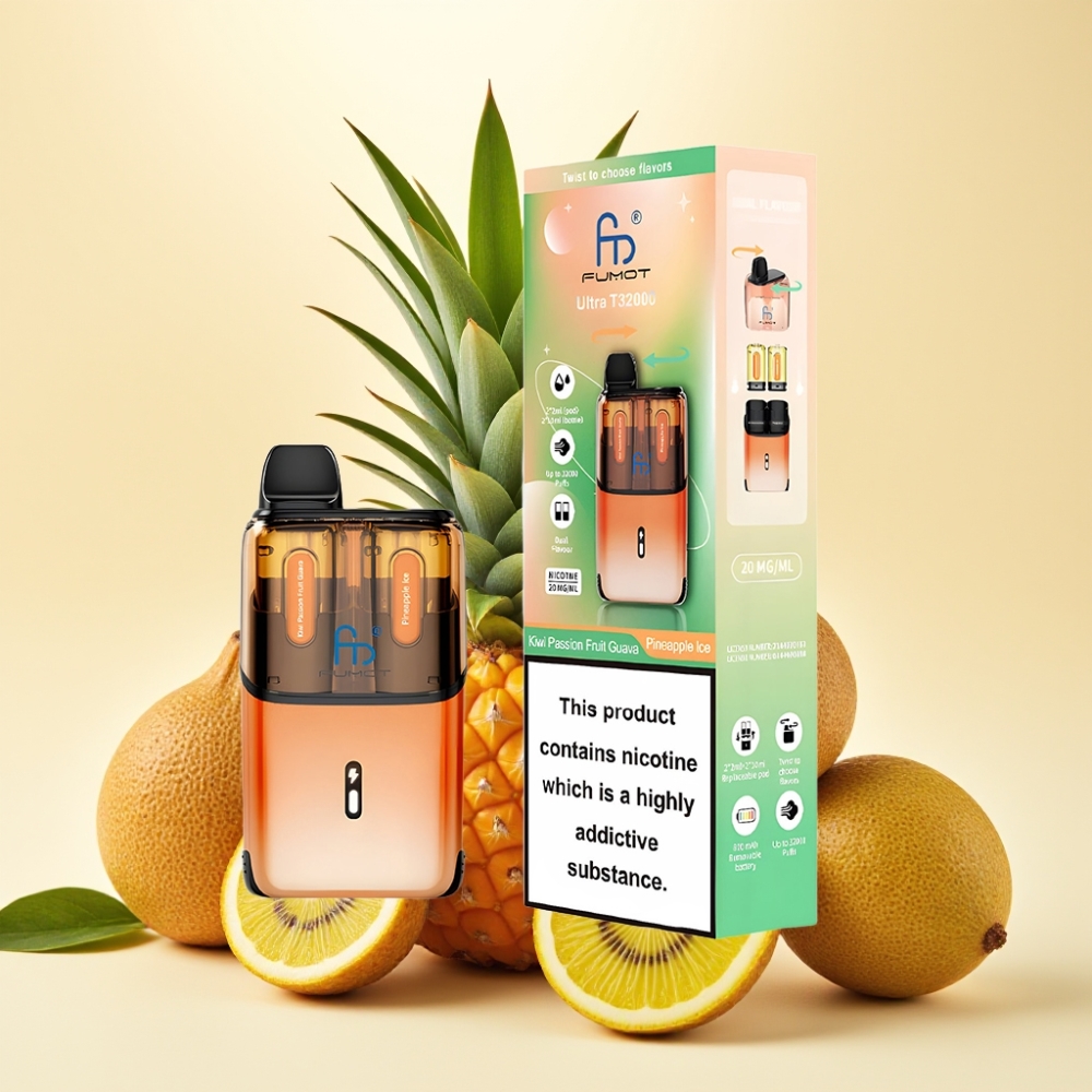 Fumot Ultra T32000 32000 Pufări 800mAh Kiwi Fructul Pasionale Guava - Ananas Gheață