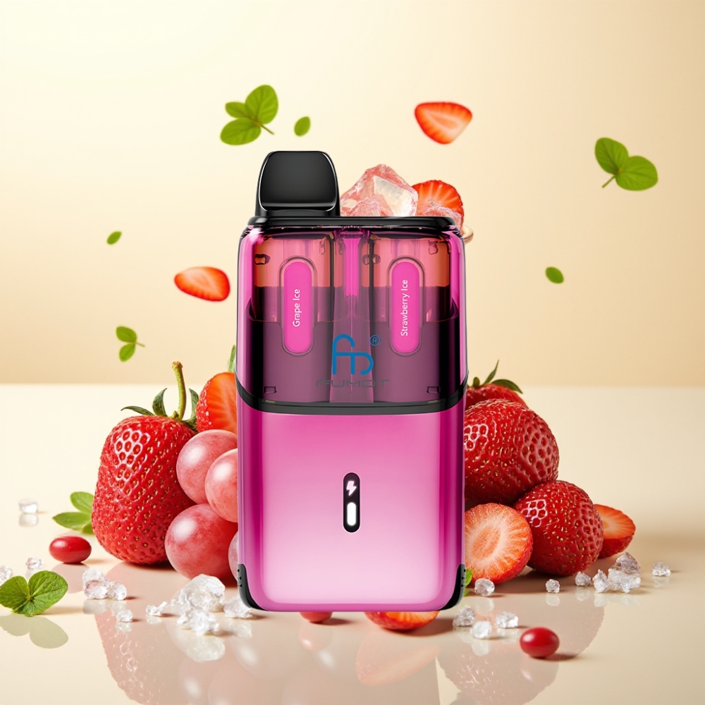 Fumot Ultra T32000 32000 de fumuri 24ml Grape Ice - Strawberry Ice 800mAh Type-C Fumot Ultra T32000 32000 de fumuri 24ml Grape Ice - Strawberry Ice 800mAh Type-C