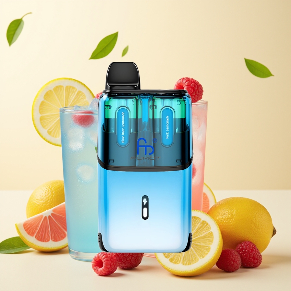 Fumot Ultra T32000 32000 de fumuri 800mAh Type-C Zmeură Albastră Lămâie - Lămâie Roz Fumot Ultra T32000 32000 de fumuri 800mAh Type-C Zmeură Albastră Lămâie - Lămâie Roz