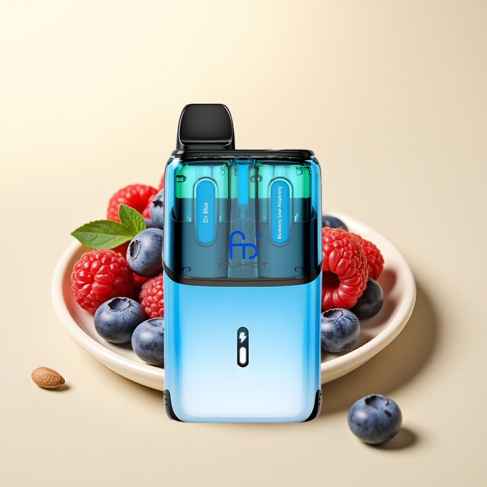 Fumot Ultra T32000 Disposable Vape 32000 Pufuri Baterie 800mAh Dr Albastru - Afine Zmeura Acerba