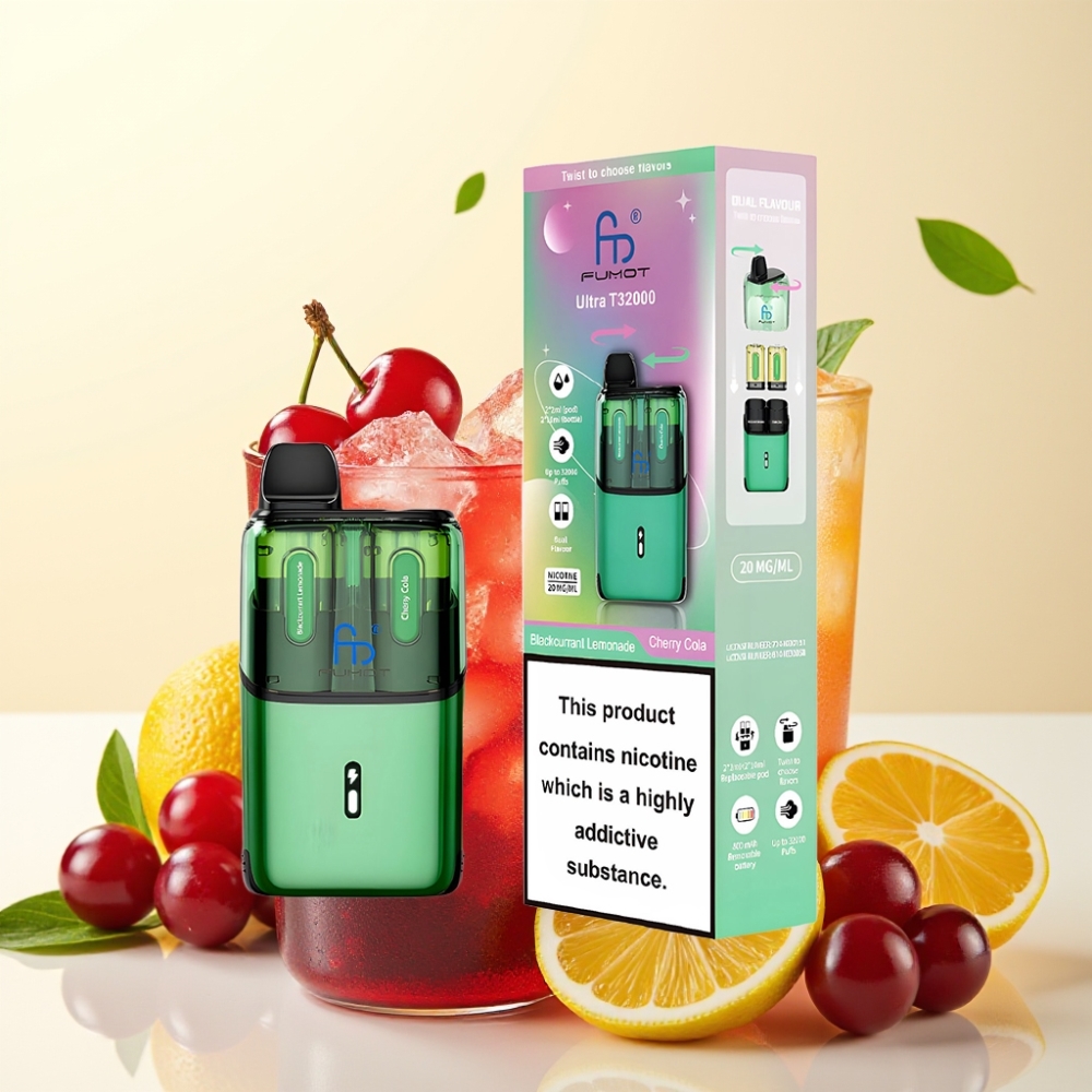 Fumot Ultra T32000 Dispozabil 32000 de fumuri 800mAh Blackcurrant Lemonade - Cherry Cola
