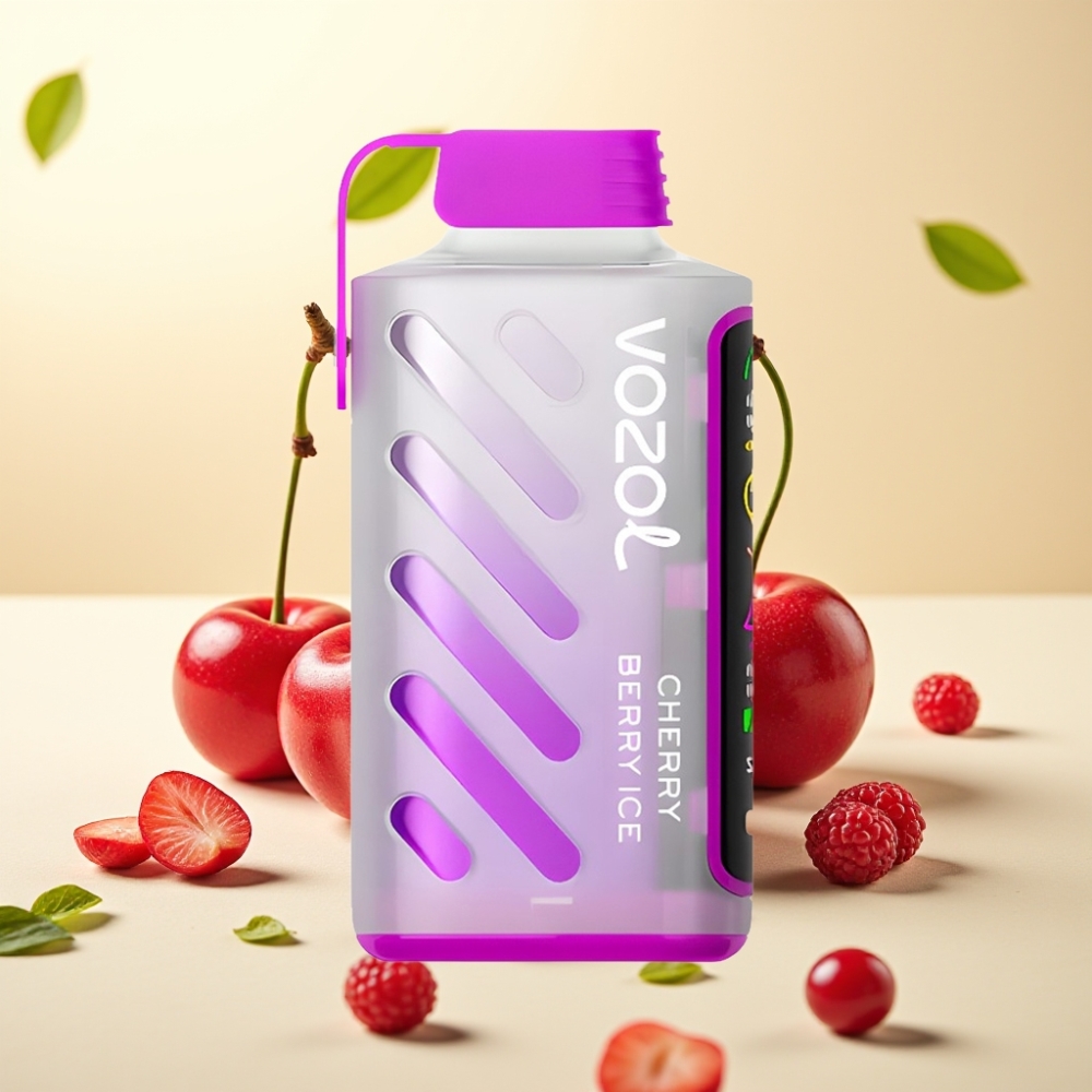 VOZOL Gear Power 20000 Puffs Dual Mesh Coil Full Screen Display Cherry Berry Ice VOZOL Gear Power 20000 Puffs Dual Mesh Coil Full Screen Display Cherry Berry Ice