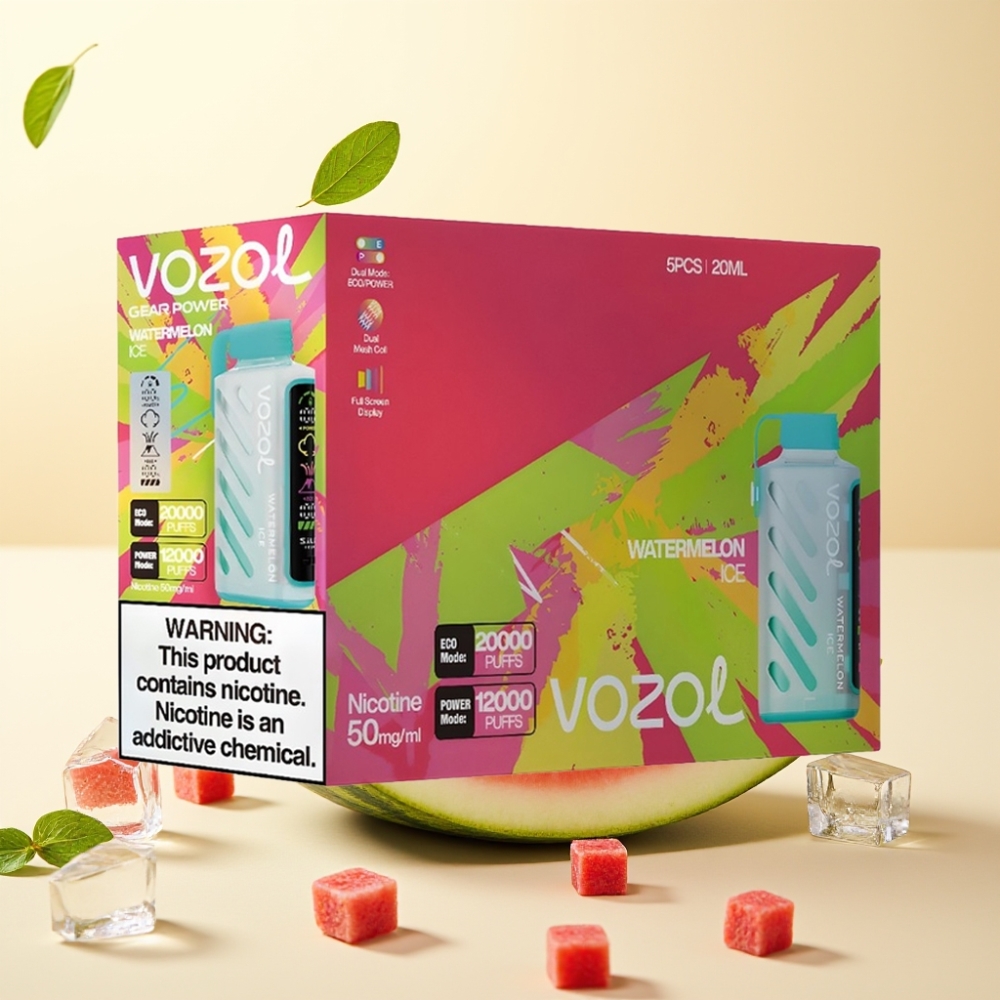 VOZOL Gear Power 20000 Puffs Dual Mesh Coil Watermelon Ice