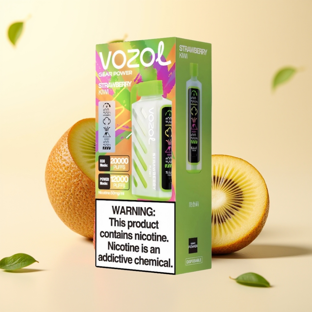 VOZOL Gear Power 20000 Puffs S.i.L.C. Tech Dual Mesh Coil Capsuni Kiwi